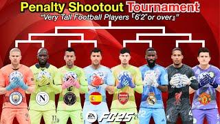 Very Tall Football Players become Goalkeepers! Penalty Shootout Tournament! Haaland, van Dijk…【FC25】