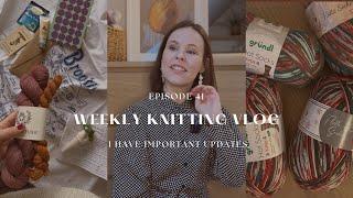 KNITTING VLOG I Cozy November I Happy mails I Yarn haul I News from me Ep 41