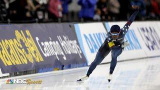 Erin Jackson DOMINATES Women’s 500m at Salt Lake City World Cup | NBC Sports