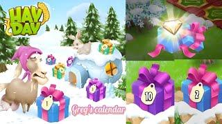  Hay Day: Greg's Holiday Calendar (2024) - Free Gifts