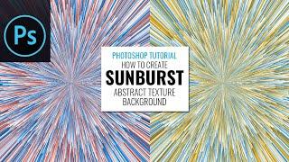 Create Abstract Colorful Sunburst Background in Adobe Photoshop @AllFreePik