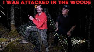 (GONE WRONG) I WAS ATTACKED While Camping in the HAUNTED WOODS | FOUND ABANDONED CABIN