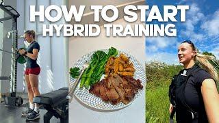 HOW TO START HYBRID TRAINING | run + lift, example splits, maintaining muscle