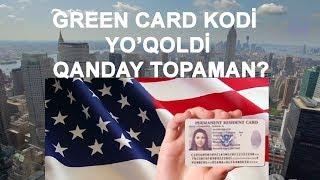 CREEN CARD kodi yo`qoldi/QANDAY TOPAMİZ? GREEN CARD javob tekshirish kodini qayta topish