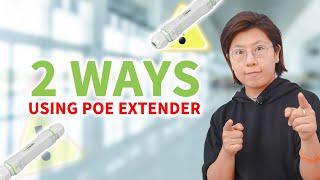 Extend Cat5e/Cat6 with PoE Extender | Break PoE 100m Limit