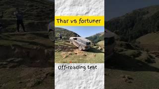 Thar rwd 4x4 vs fortuner 2.0 off-roading test #viral #shortsvideo #shorts #car #offroad