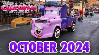 Disney California Adventure - October 2024 Walkthrough & Monsters, Inc Ride [4K POV]