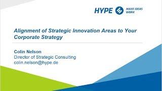 HYPE Webinar: Alignment of Strategic Innovation Areas to Your Corporate Strategy