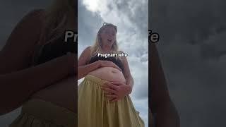 He can’t escape the bump #pregnancy