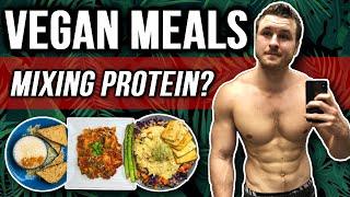 What I Ate Today As A Vegan Bodybuilder Gaining Muscle | MIXING PROTEIN SOURCES, GROCERY HAUL & MORE