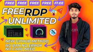 How To Create Unlimited USA RDP's (VPS) Window 10 New Method 2025 || Github Method || Paid Tricks