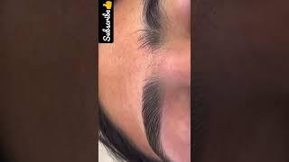 How to do eyebrows shape using threads