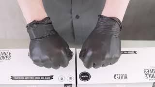 BluZen Black Nitrile Gloves