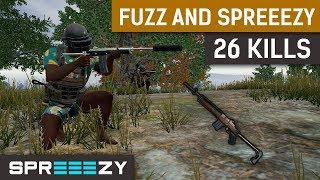 FaZe Fuzzface carrying sprEEEzy vs Squads | Mini-14 OP? | 26 Kills Total