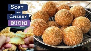 Cheese Buchi with Kamote |Sweet Rice Sesame Balls