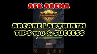 AFK Arena - Arcane Labyrinth Tips 100% Success! With Commentary Voice