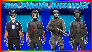 *NEW* GTA 5 ONLINE HOW TO GET ALL POLICE OUTFITS! (Cop Outfit, Rare SWAT Outfit and More!)