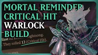 CRITICAL HIT ON A 12 - Mortal Reminder Great Old One Warlock Build | Baldur's Gate 3