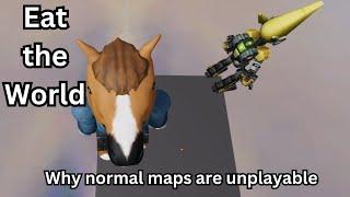 Eat the World - Why normal maps are unplayable #roblox  #eaterofworlds