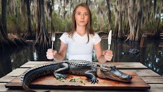 Only Eating ALLIGATOR for a Whole Day in Florida