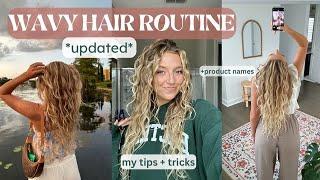 WAVY HAIR ROUTINE *updated* fav products + dos & don’ts!!