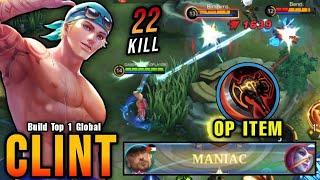 Maniac, cool moments on Clint mlbb #Clint