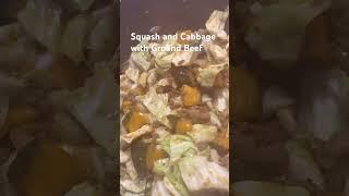 Squash and Cabbage with Ground Beef#filipinocuisine