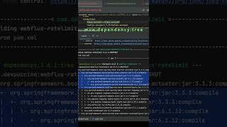 mvn dependency:tree #maven #dependency #programming