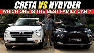 Toyota Hyryder vs Hyundai Creta - Which one is the Best Family Car | Detailed Comparison