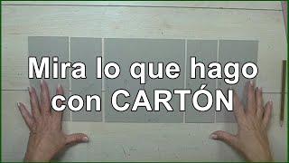 Como hacer una CAJA regalo con cartón / Cartonaje