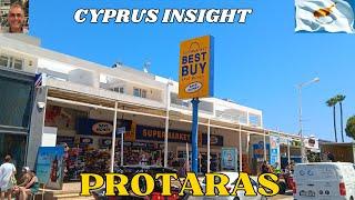 Walking Protaras Strip Cyprus - Popping in to Best Buys Supermarket.