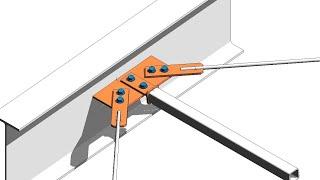 Tutorial 5: Connection Design Part 4: Revit custom steel connection (bracing gusset)