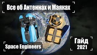 Антенны, Маяки, Лазерные Антенны И все для Связи  2022 Гайд Space Engineers