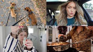 FALL RESET VLOG  realistic morning routine, chatty grwm, healthy motivation, romanticize life w/ me