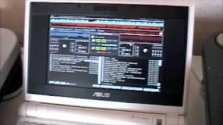 EeePC 701 running DJDecks with Vinyl Control