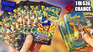 My LUCKIEST Pokemon Card Opening EVER (Crown Zenith)