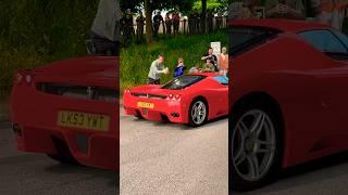 INSANE $5M FERRARI ENZO DRIVING INTO GOODWOOD MEET! #shorts #trending #viral #supercar #cars #yt