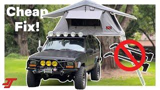 Mounting a Roof Top Tent to Your Jeep XJ for Cheap! DON'T USE FACTORY RACK!