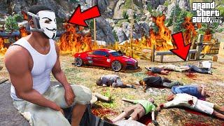 Franklin Mr. Anonymous Hacker Lost His Family In GTA 5 | SHINCHAN and CHOP
