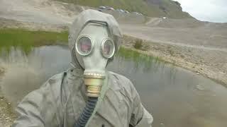 NBC Hazmat Suit Model In Land Of Quarry