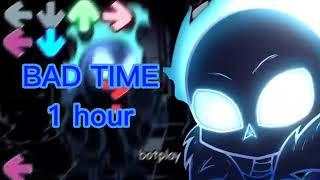 FNF Indie Cross Sans - Bad Time (Nightmare) 1 hora!!....