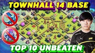 TOP 10 BEST TH14 TROPHY BASE ANTI 2 STAR WITH LINK AND REPLAY || TH14 BASE AFTER UPDATE SEPT 2024