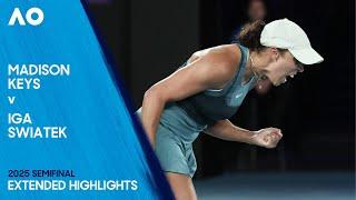 Madison Keys v Iga Swiatek Extended Highlights | Australian Open 2025 Semifinal