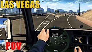 POV Drive in Las VEGAS American Truck Simulator STEERING WHEEL PXN V99