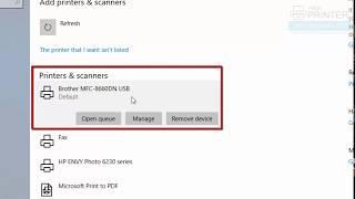 how to install Brother mfc 8860dn printer on windows 10 manually