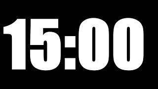 15 MINUTE TIMER | LOUD ALARM  ⏰