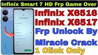 Infinix Smart 7 HD (X6516 & X6517) Frp Unlock With Miracle 2.82 Crack Latest By @RamuMobileSolution