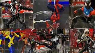 New Marvel Legends action figures on display Hasbro Pulse toy fair