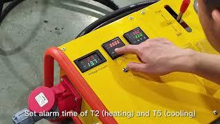 WP315B HDPE pipe butt fusion welding operation by Welping