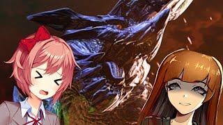 This guy is nuts (Sayori reacts to Monster Hunter)